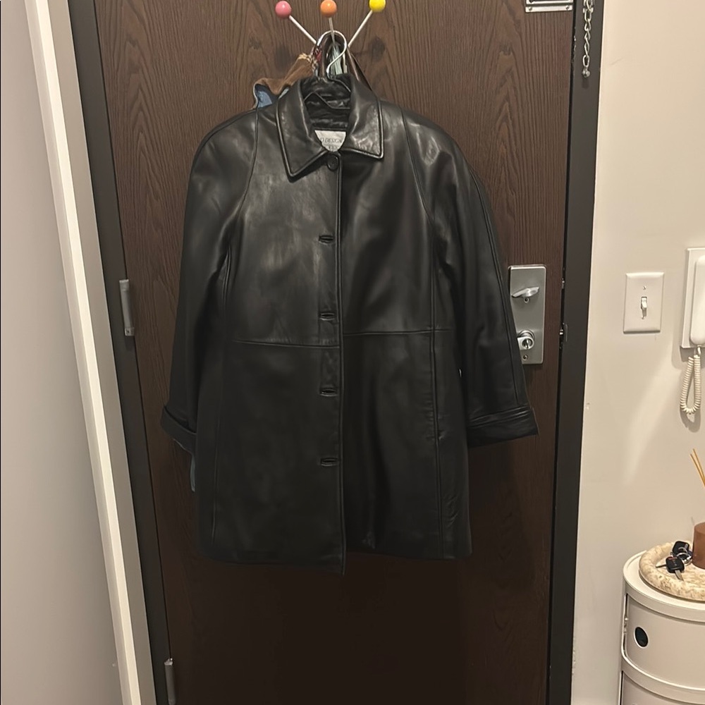 Vintage Black Leather Women's Jacket